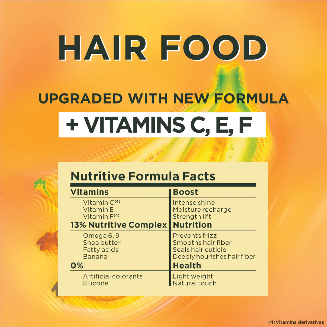Garnier Ultra Doux Vegan Hair Food Banana And Shea Butter 3-in-1 Treatment Mask For Dry Hair