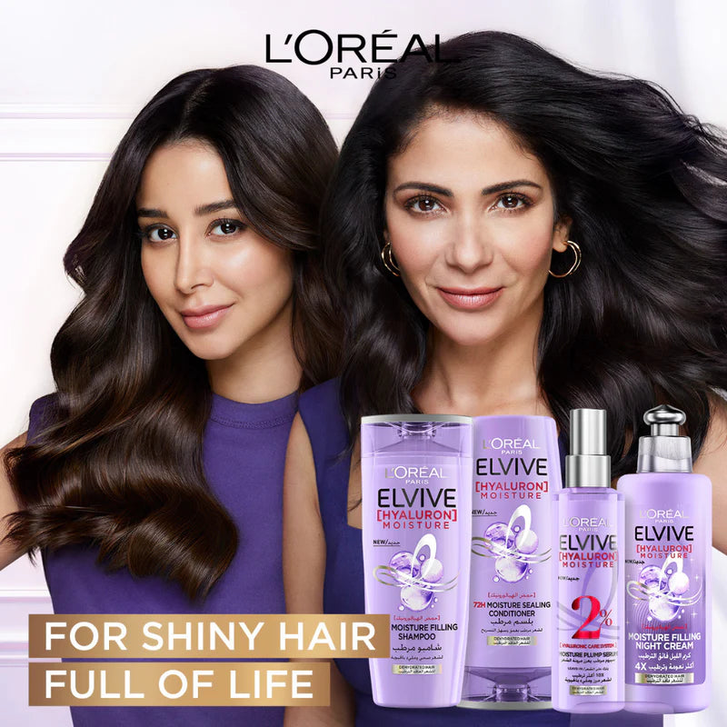 L'Oréal Paris Elvive 72H Hyaluron Filling Moisture Shampoo – Revive Dehydrated Hair