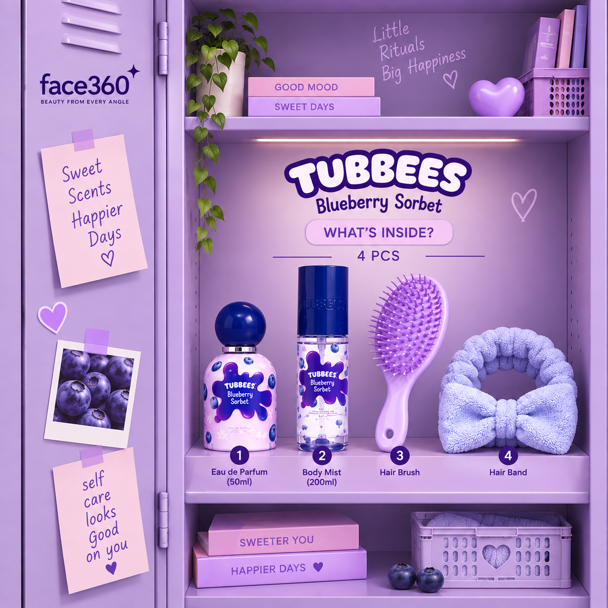 Tubbees Blueberry Sorbet Fragrance & Self-Care Bundle