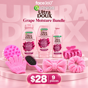 Garnier Ultra Doux Rice Water & Starch 9-Piece Hair Care Bundle