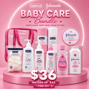 Optimal x Johnson's Complete Baby Care Bundle | 9-Piece Essential Kit + Free Gift