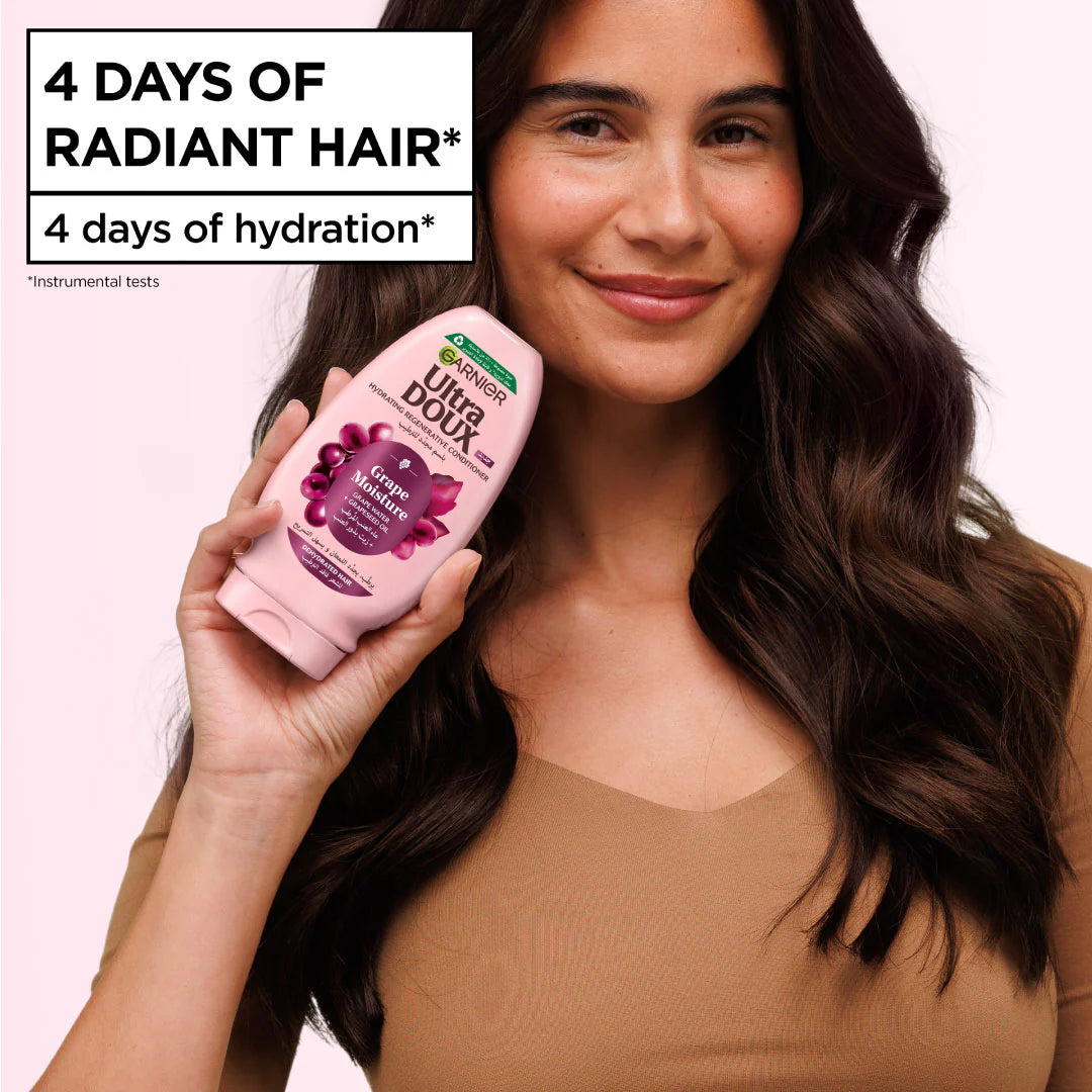 Ultra Doux Grape Moisture - Hydrating Regenerative Conditioner for Dehydrated Hair.