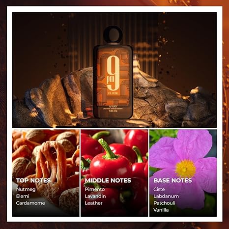 Afnan 9 PM Elixir Unisex Extrait de Parfum