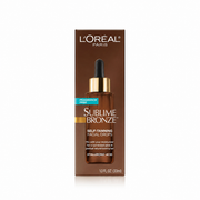 L'Oreal Paris Sublime Bronze Self Tanning Facial Drops with Hyaluronic Acid, Gradual Tan, Fragrance-Free