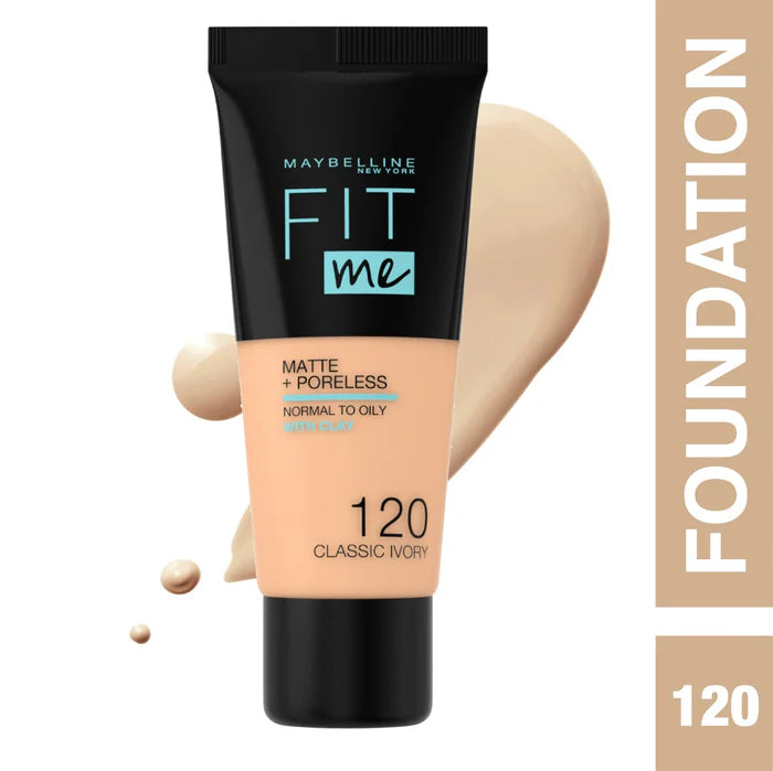 Maybelline New York Fit Me Matte Poreless Liquid Foundation Ideal For Normal To Oily Skin