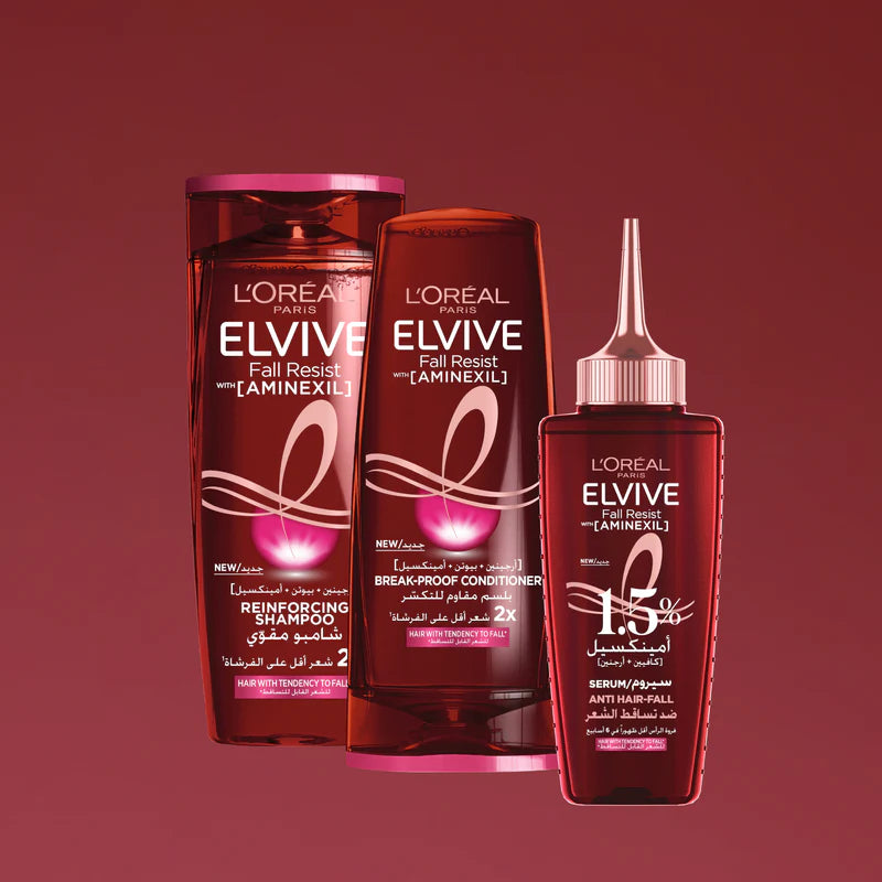 L'Oréal Paris Elvive Fall Resist Anti Hair-Fall Shampoo with Aminexil | Strengthens & Reduces Hair Fall
