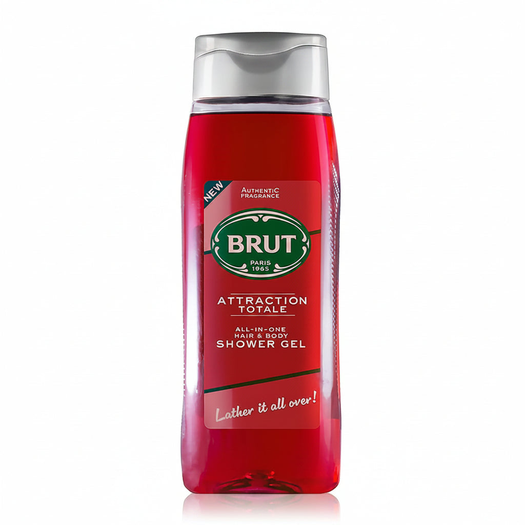 Brut Attraction Totale All In One Hair and Body Shower Gel 500ml