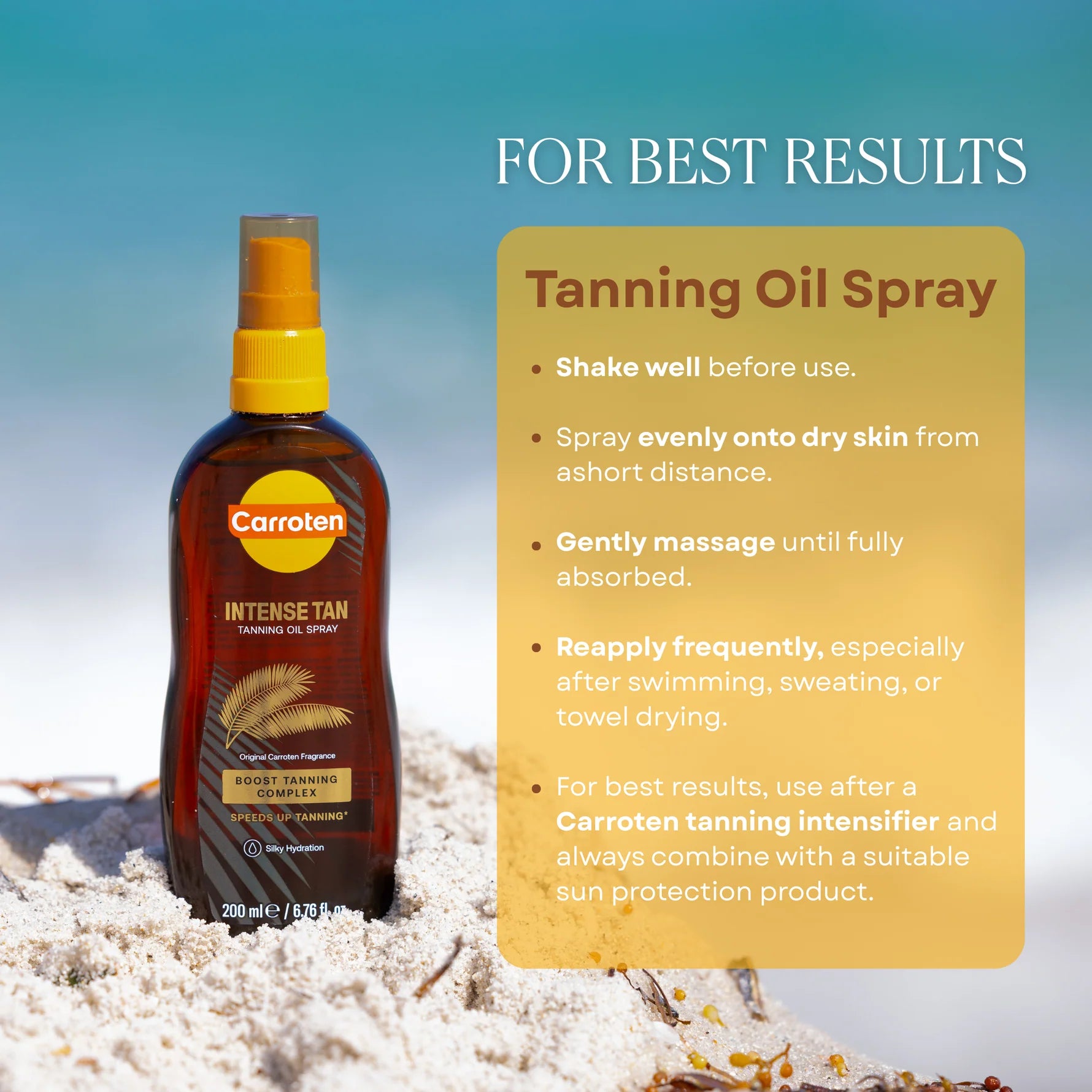 Carroten Intense Tan Tanning Oil Spray