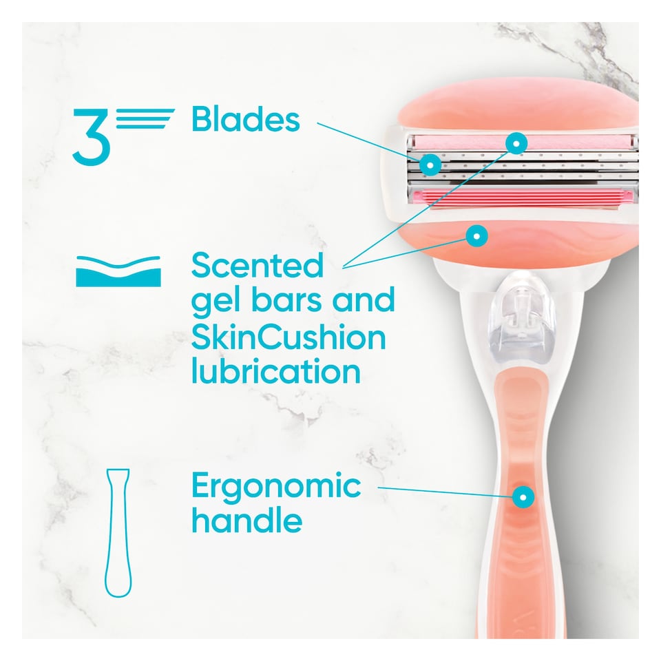 Gillette Venus Comfort Glide Razor Blades 4 Pack