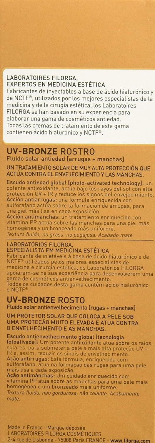Filorga UV Bronze SPF50+ Face Cream, 40ml