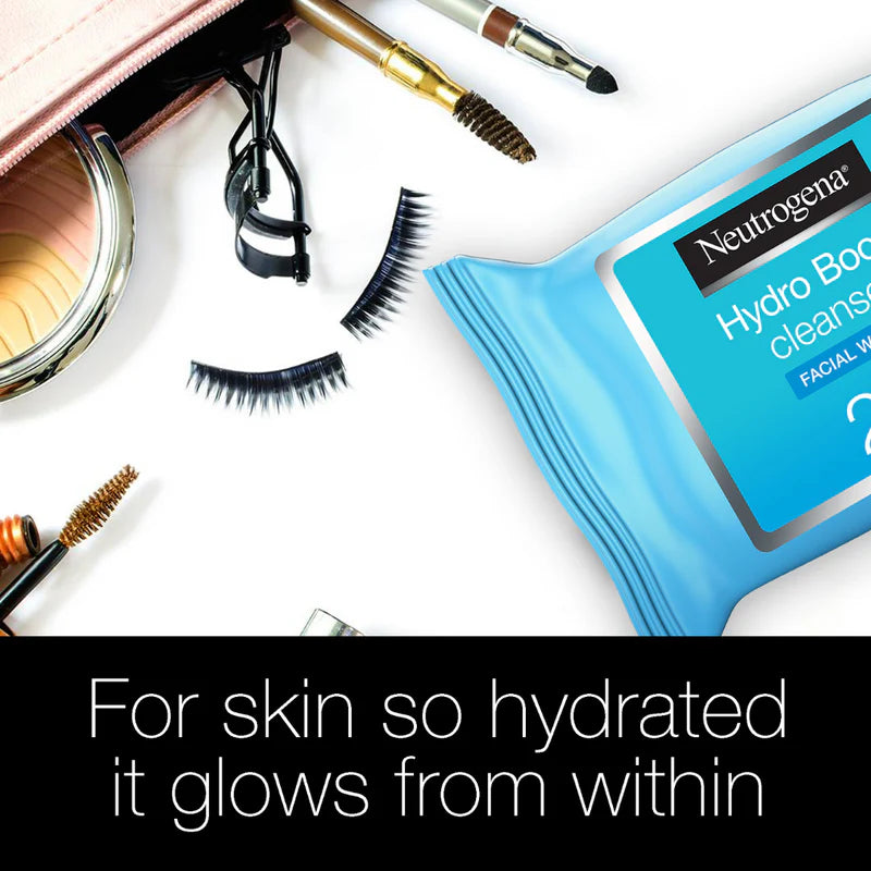 Neutrogena Hydro Boost Cleansing Facial Wipes – Hydrating Makeup Remover