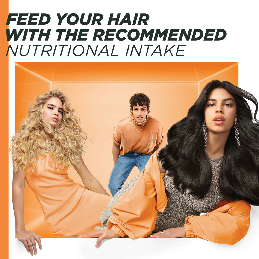 Garnier Ultra Doux Papaya Vegan Hair Food 3in1 Mask for damaged hair, Boosted with Vitamins C, E & F