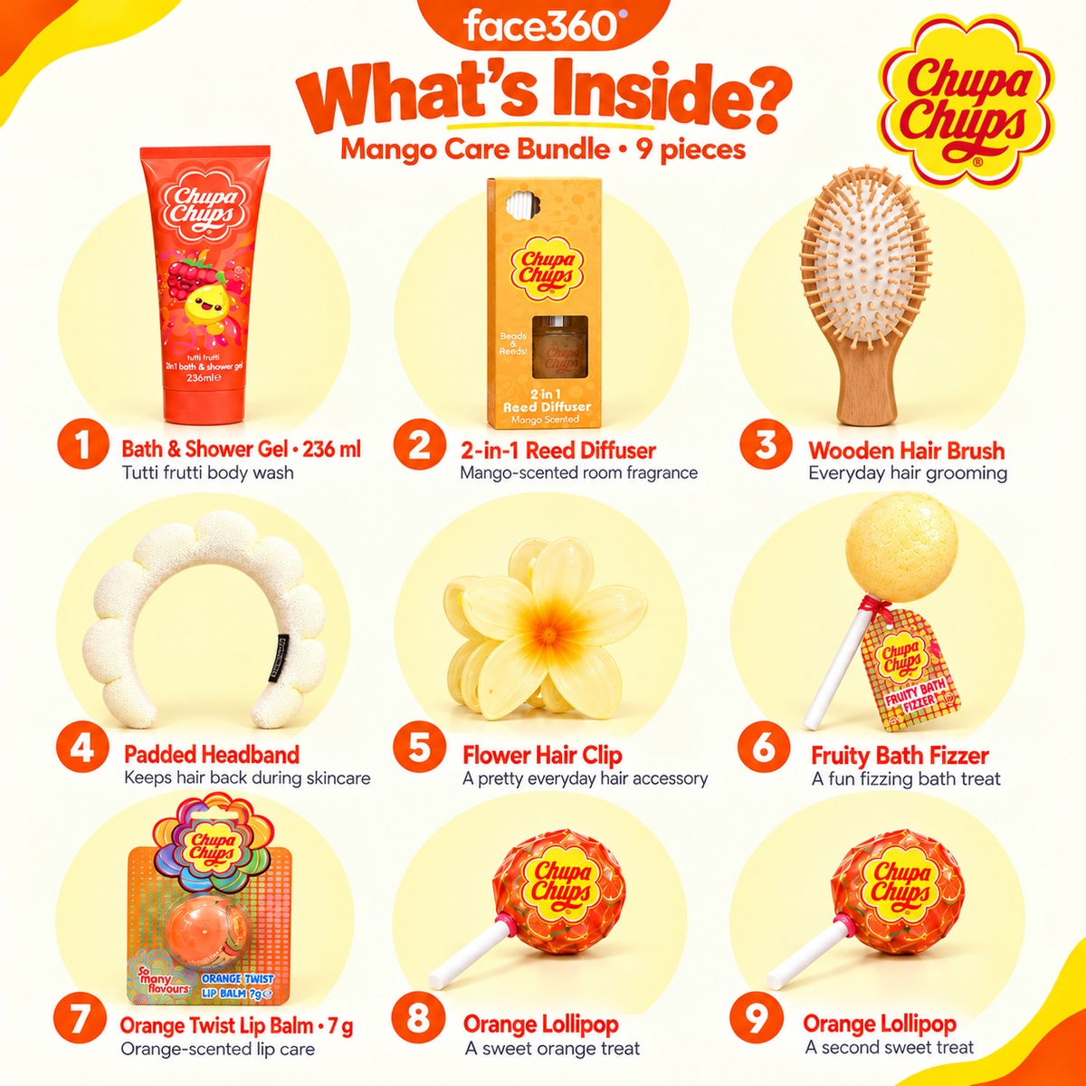 Tropical Mango 9-Piece Self-Care Kit