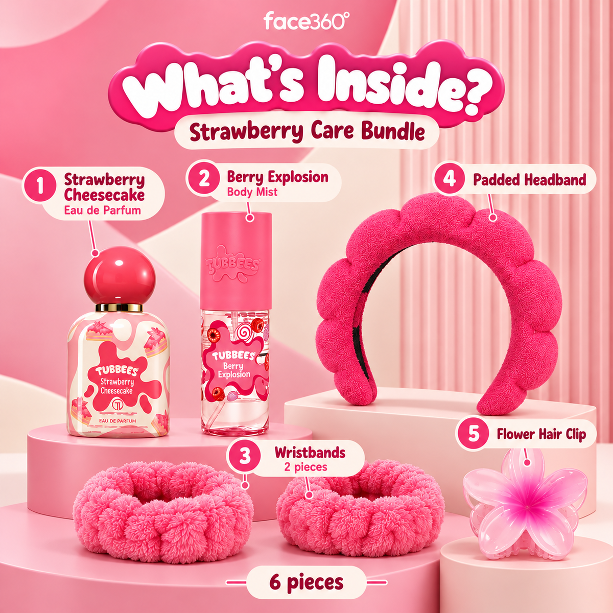 Tubbees Berry Explosion Fragrance & Self-Care Bundle
