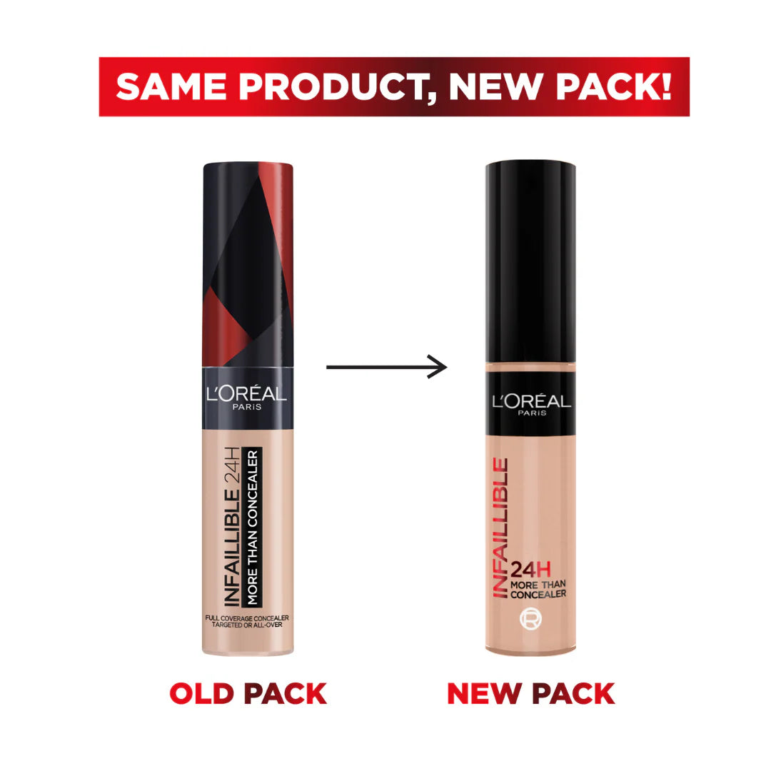L'Oréal Paris Infallible Full Wear Waterproof Concealer Up To 24H Full Coverage - Updated Shades