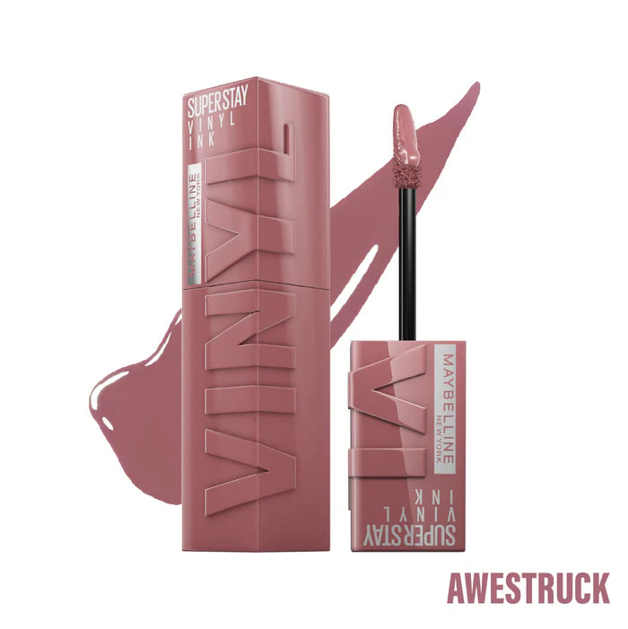 Maybelline New York Super Stay Vinyl Ink Long lasting 16 Hour Wear, No Budge, Instant Shine Lipstick