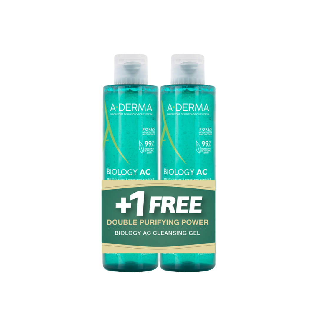 A-Derma Biology AC Foaming Gel Buy 1 Get 1 Bundle