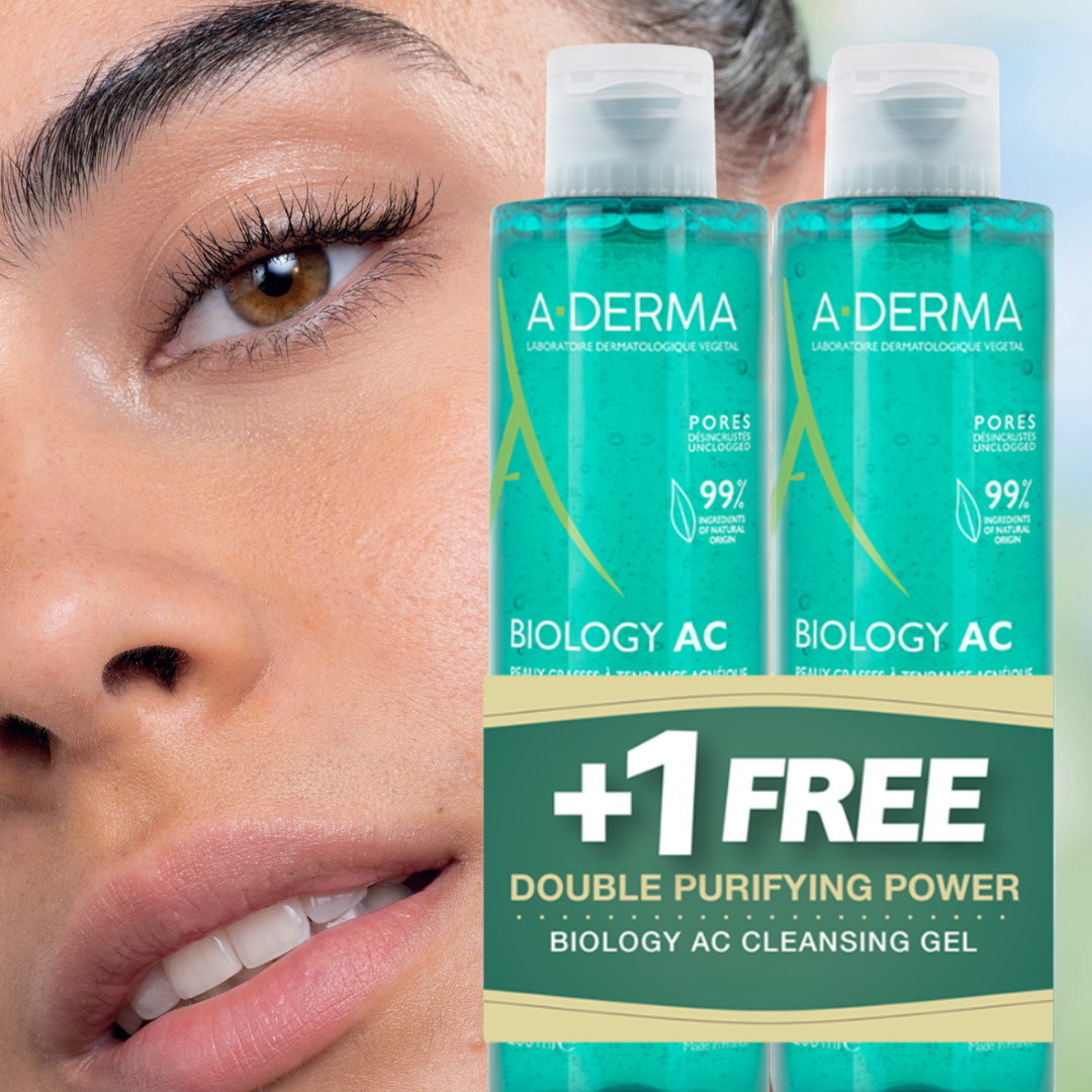 A-Derma Biology AC Foaming Gel Buy 1 Get 1 Bundle