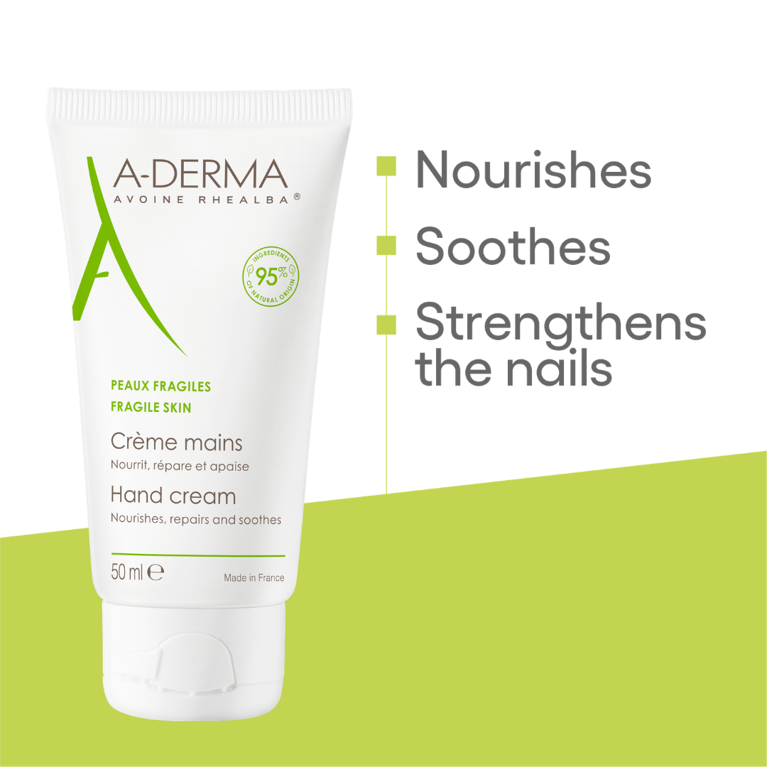 A-Derma Epitheliale AH Ultra Anti-mark Repairing Cream And A-Derma Oat Rhealba Hand Cream Buy 1 Get 1 Pouch Bundle