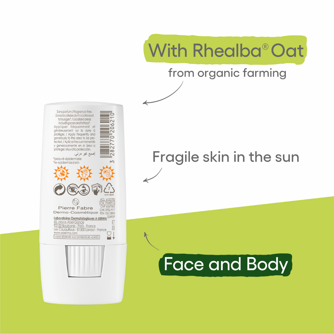 A-Derma Protect Invisible Sunscreen Stick SPF50