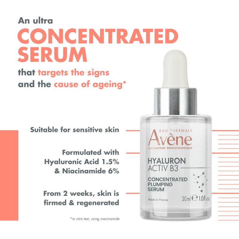 Avène Hyaluron Activ B3 Serum – Hydrating & Anti-Aging Face Serum