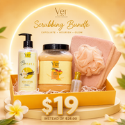Ver Natural Skincare Joyful Vanilla Body Scrubbing and Exfoliating Gift Set