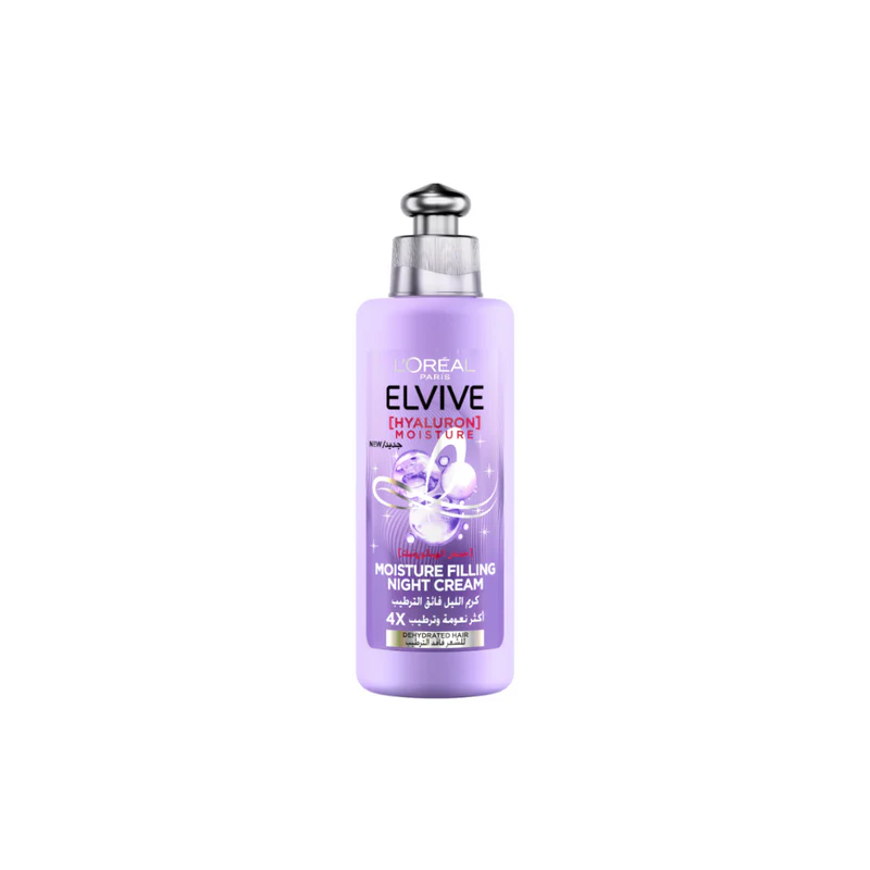 L’Oréal Paris Elvive Hyaluron Moisture Filling Night Cream – Deep Hydration for Dehydrated Hair