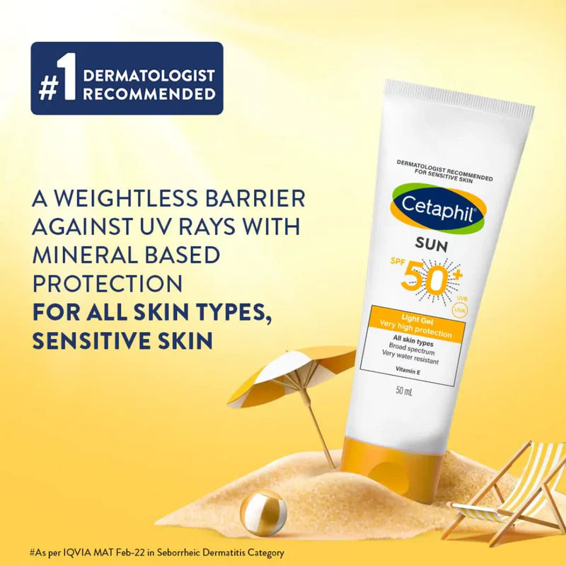 Cetaphil Sun Light Gel SPF 50+ – Lightweight High Protection Sunscreen