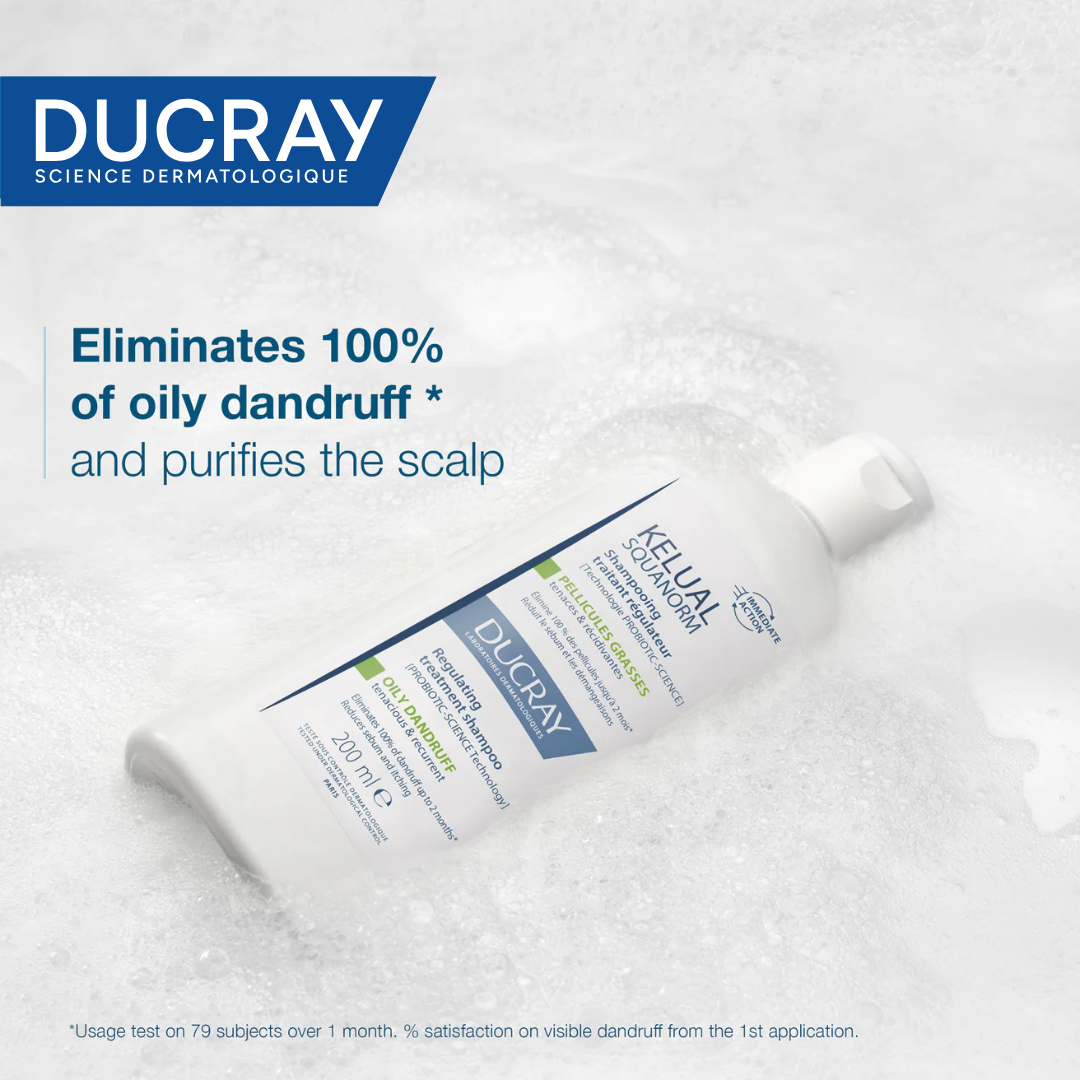 Ducray Kelual Squanorm Anti-Dandruff Treatment Shampoo - Oily Dandruff 200ml