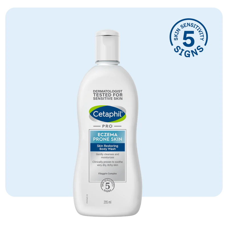 Cetaphil PRO Eczema-Prone Skin Restoring Body Wash – Soothing & Hydrating