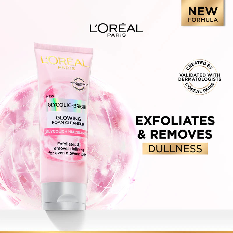 L’Oréal Paris Glycolic Bright Face Wash – Instant Glow & Brightening Cleanser