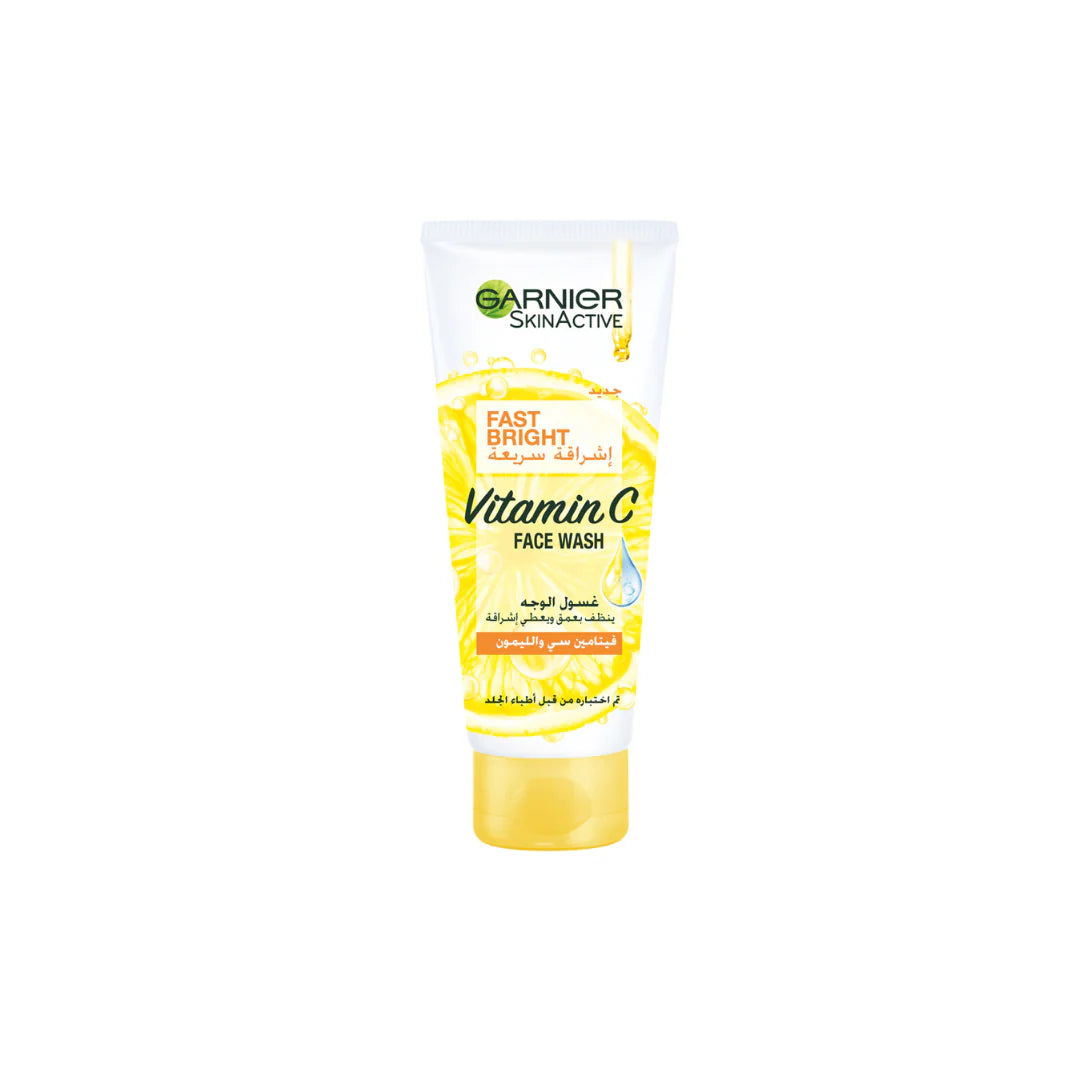 Garnier Fast Bright Vitamin C Brightening Face Wash with lemon essence 100ml