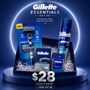 Gillette Essentials Complete Men's Grooming and Shaving Gift Set