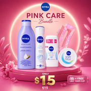NIVEA Pink Care Essentials | 5-Piece Glow Bundle (Save $4)