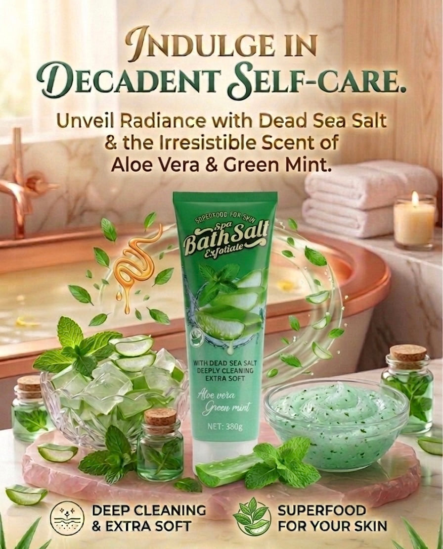 SuperFood For Skin SPA Bath Scrub  Aloe Vera & Green Mint 380g