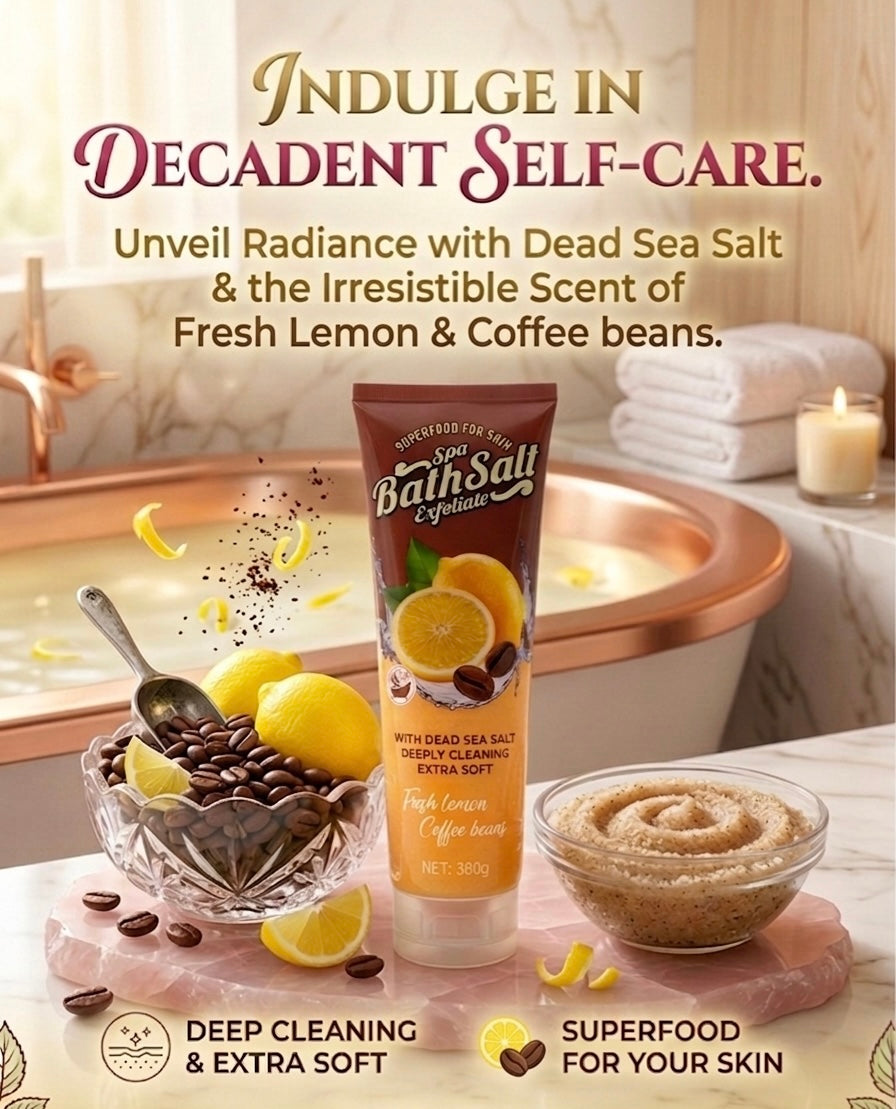 SuperFood For Skin SPA Bath Scrub Fresh Lemons & Coffee Beans 380g