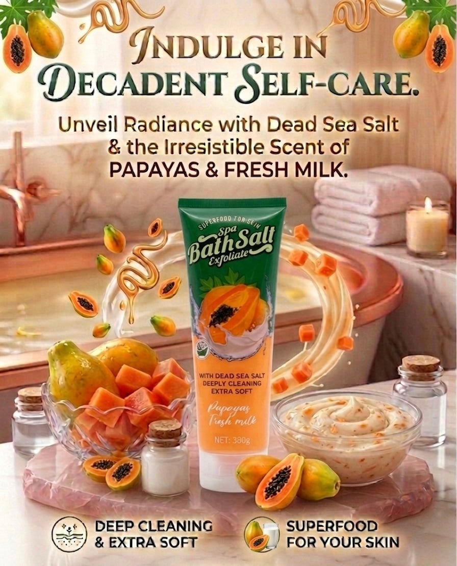 SuperFood For Skin SPA BATH SCRUB Papaya & Fresh Milk 380g