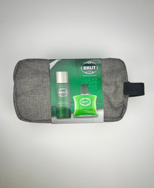 Brut Men Set(Bag+Deo.250ml+Aftersgave200ml)