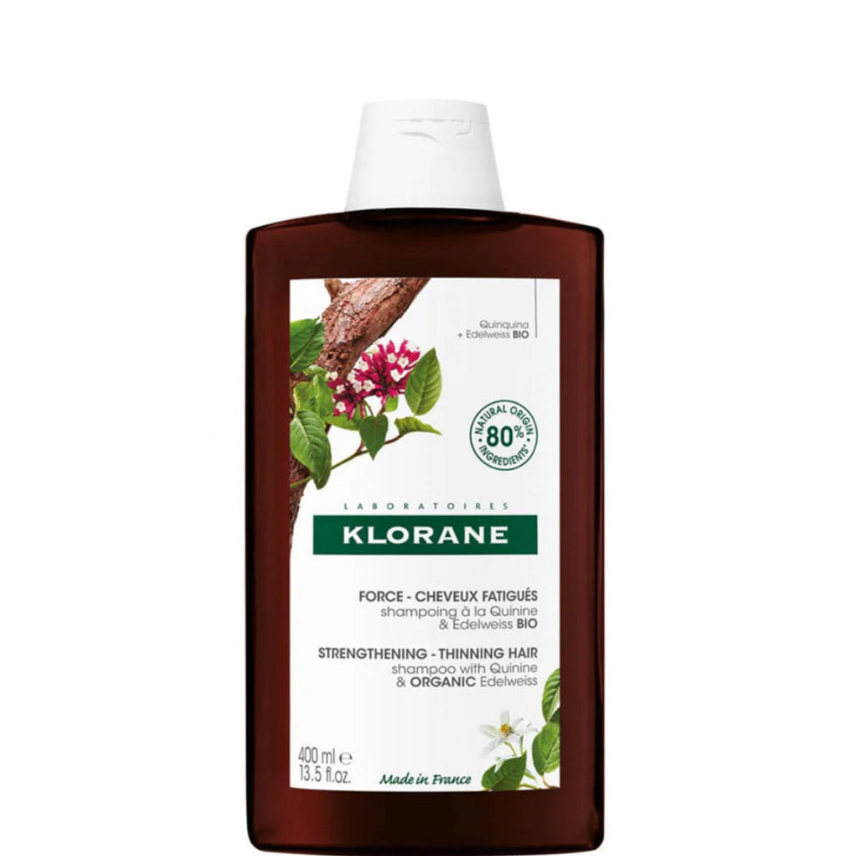 Klorane Fortifying Shampoo with Quinine and B Vitamins 400ML