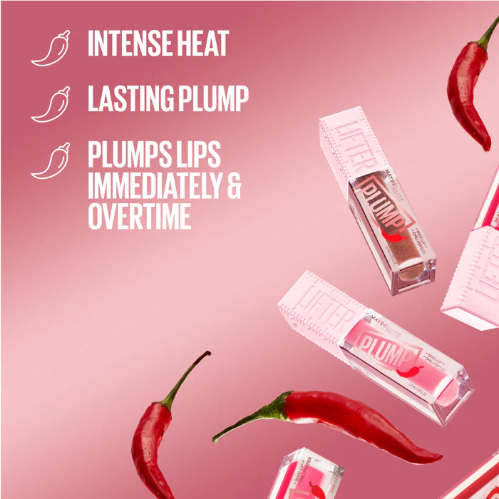 Maybelline New York Lifter Plump Lip Plumping Gloss With Chili Pepper And 5% Maxi-Lip