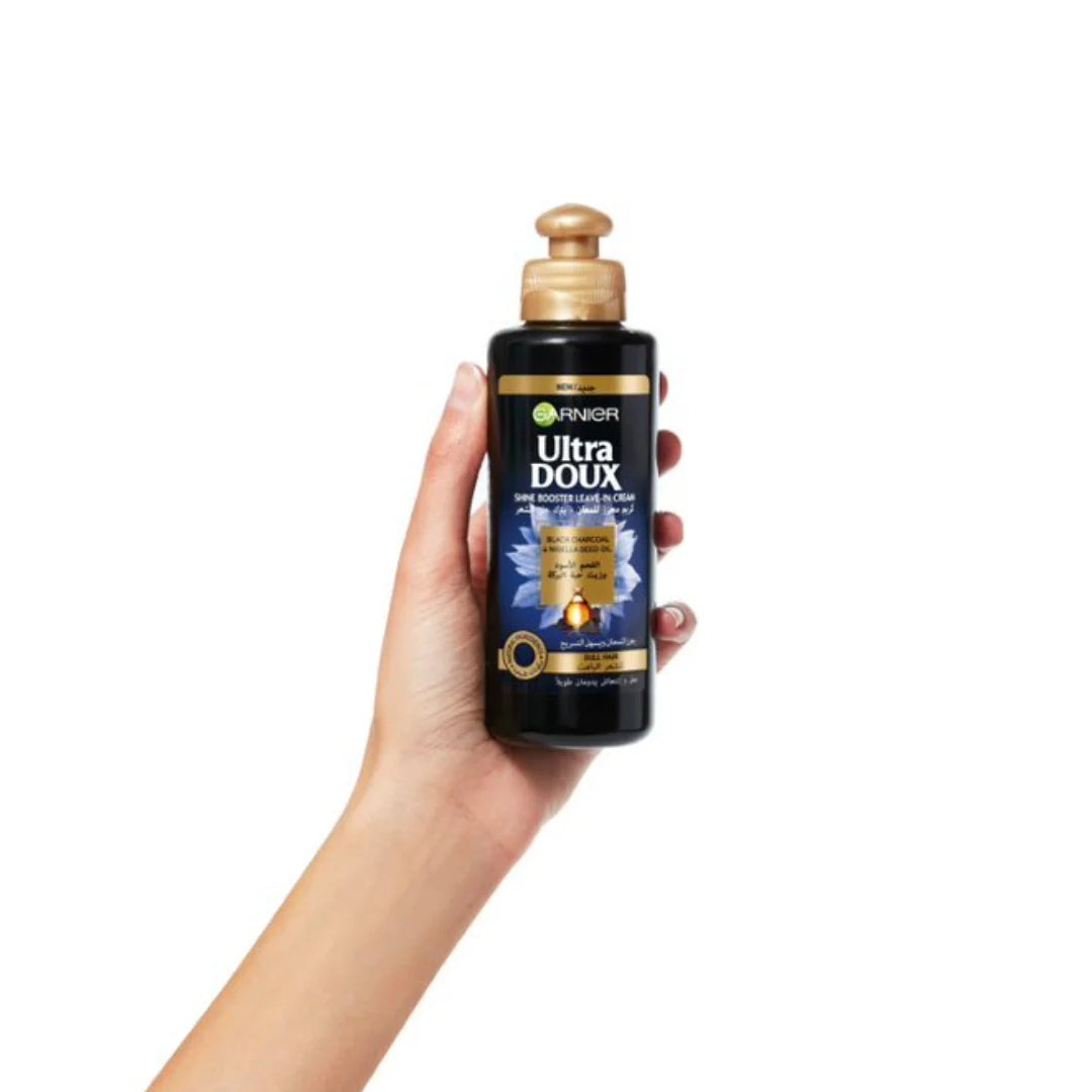 Garnier Ultra Doux Black Charcoal Leave In Conditioning Cream 200ml