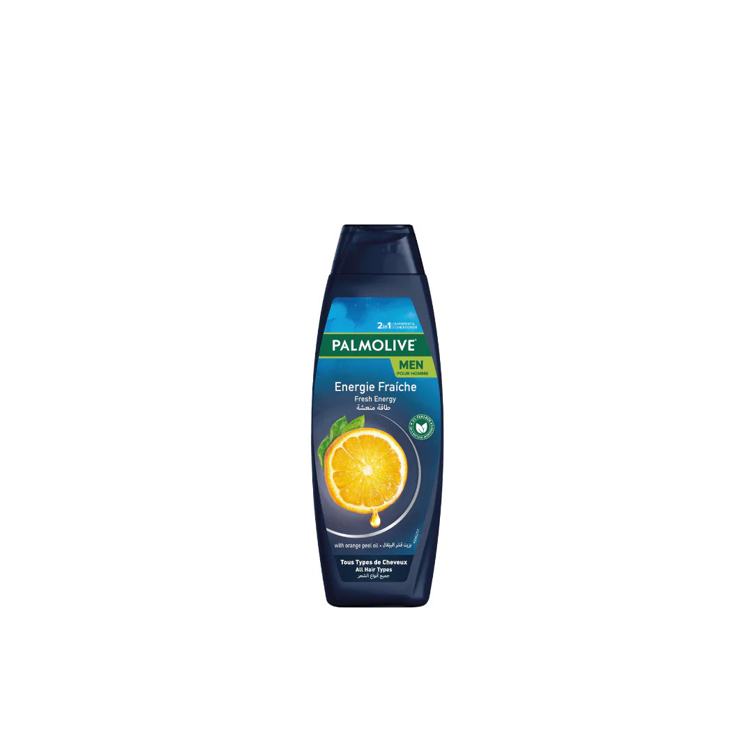 Palmolive Shampoo Fresh Energy for All Hair Types with Orange Peel Oil 380ml