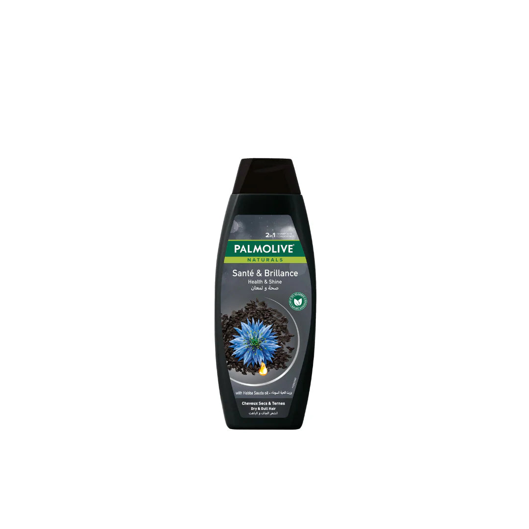 Palmolive Shampoo Health & Shine for Dry & Dull Hair with Habba Sauda Oil 380ml