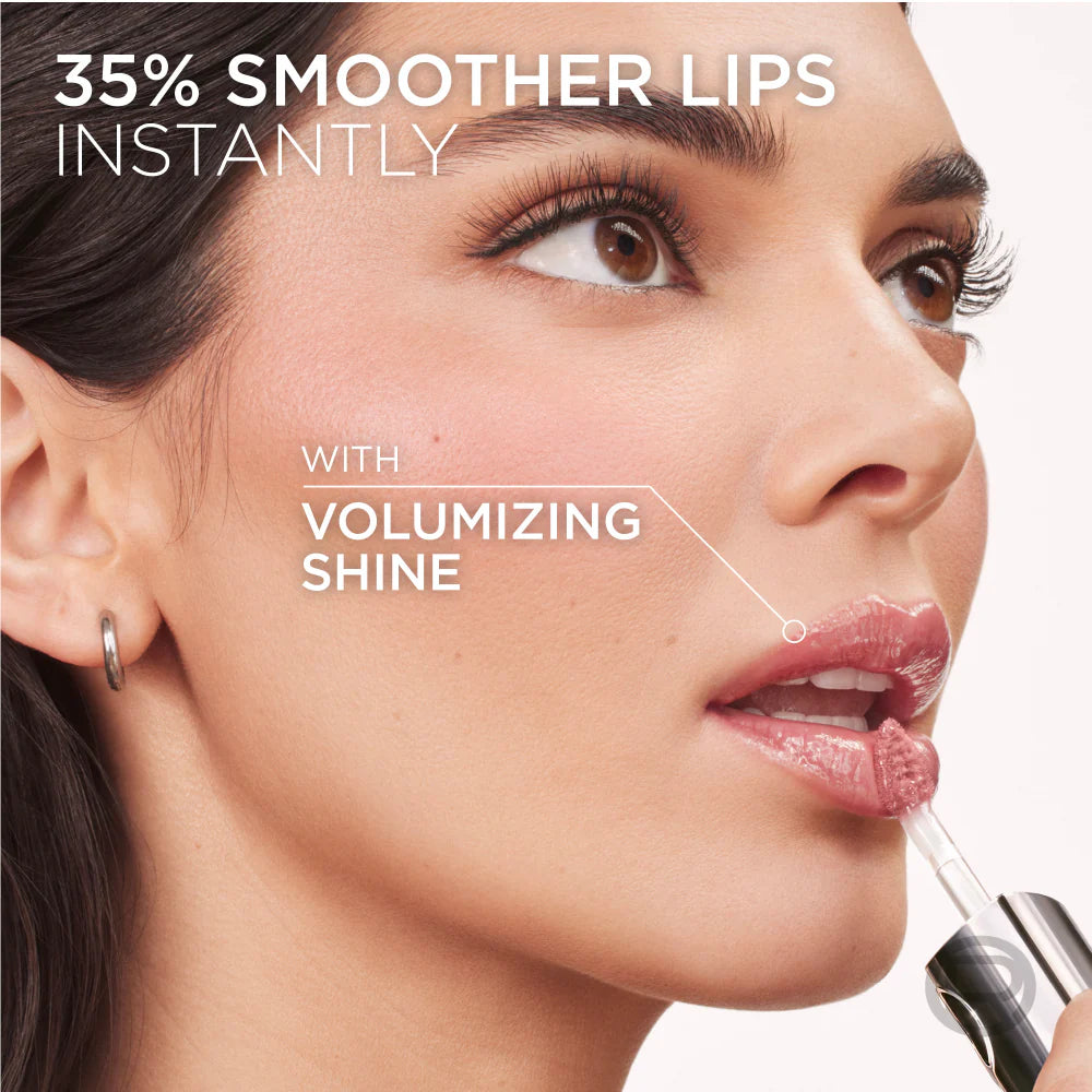 L’Oréal Paris Plump Ambition Hyaluron Lip Oil, 24HR Hydration and Volumizing Shine