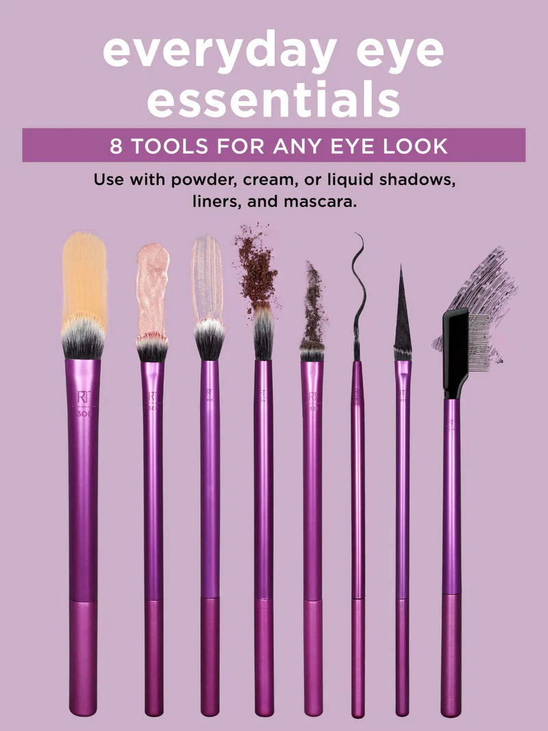 Real Techniques Everyday Eye Essentials Brush Kit of 8