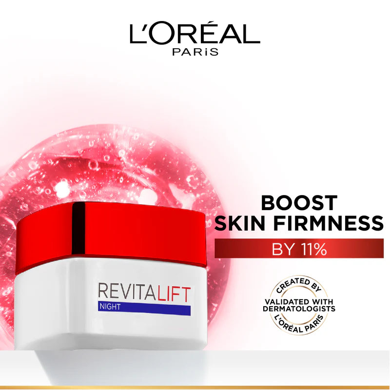L'Oréal Paris Revitalift Night Cream – Anti-Wrinkle & Firming Night Moisturizer