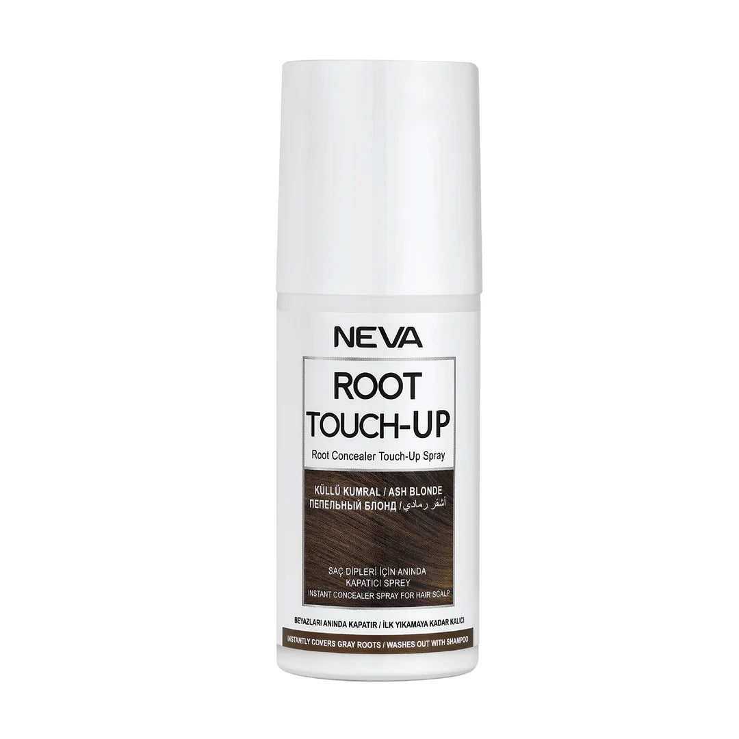 Neva Root Touch Up Hair Color Spray – Ash Blonde – 75ml | Instant Gray Coverage, Long-Lasting Finish