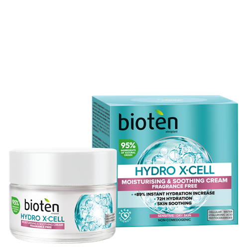Bioten Hydro X∙Cell Moisturising & Soothing cream 72H Hydration Fragrance Free