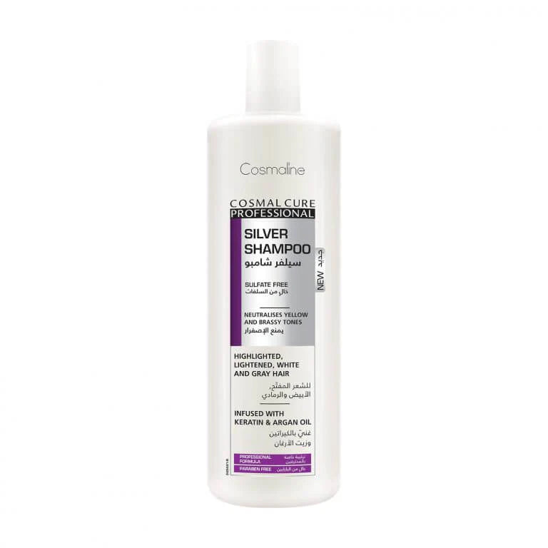 Cosmaline Silver Shampoo – Anti-Yellow Care for Blonde & Grey Hair