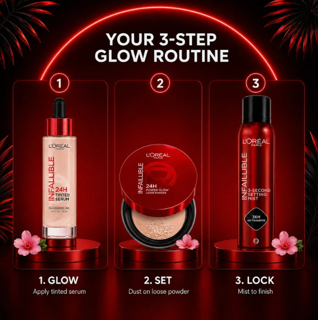 L’Oréal Infallible 24H Glow Trio